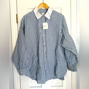 Gap x DOÉN Eyelet Collar Button Down